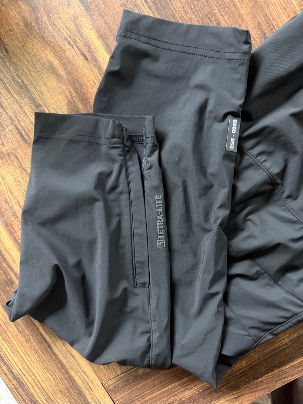 ASRV Men's Black Athletic Joggers with Drawstring Waist - Picture 2 of 5
